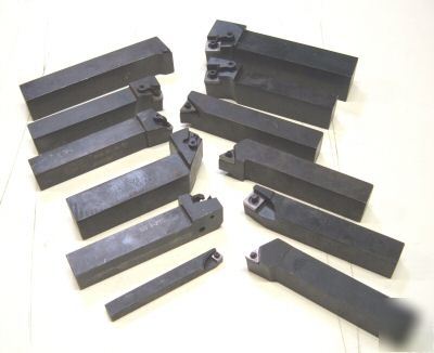 10 pcs assorted seco/carboloy turning tool holders