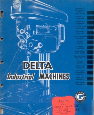 '63 catalog delta industrial machines metal&woodworking