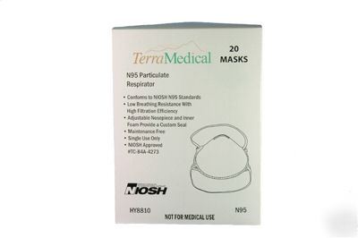 N95 particulate respirator - 2 boxes of 20 masks