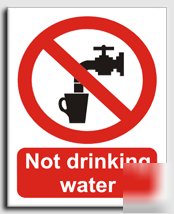 Not drinking water sign-s. rigid-300X400MM(pr-030-rm)
