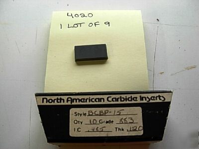 BCP15 883 carbide inserts 4020 1 lot of 9 pieces 