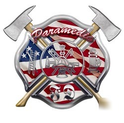 Firefighter paramedic decal reflective 4