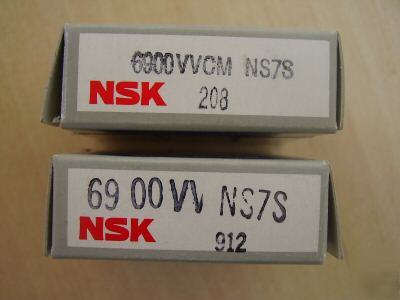 A lot of 69 nsk 6900VV/6900VVCM enclosed ball bearings 