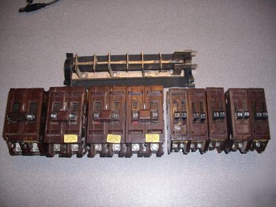 Lot of wadsworth electric circuit breakers