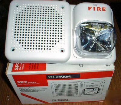 Spectralert SP2W2475 SP2 wall speaker/strobe fire alarm