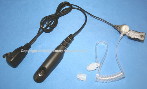 3' coil earbud audio & mic for motorola HT750 HT1250