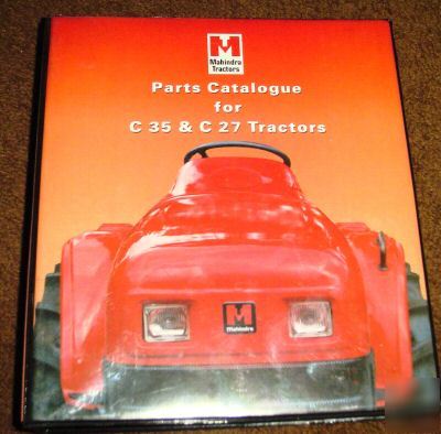 Mahindra C35 & C27 tractor parts catalog book manual