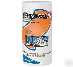 New roll of wypall L40 industrial all purpose wipes