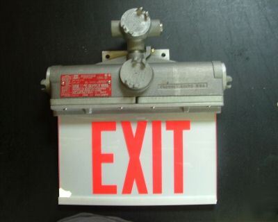 Crouse-hinds EXL21A single face wall mount exit sign 