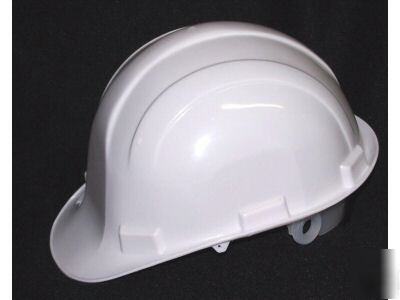 Hard hat hats safety helmet 6 point suspension white