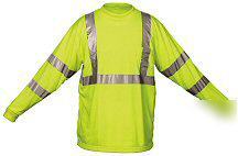 Ansi osha class 3 iii ii safety tow shirt vest lime 4XL