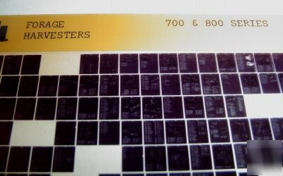 Ih 700 & 800 forage harvester parts catalog microfiche