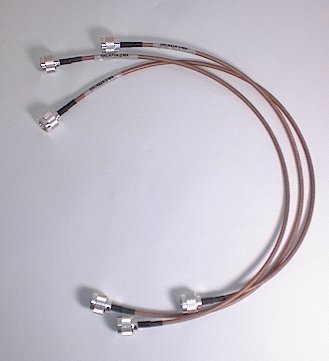 New qty 3 talley RG142 n-male to n-male rf cable assy 