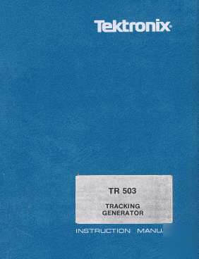 Tek TR503 service/op manual in 2 res w/textsrch+extras 