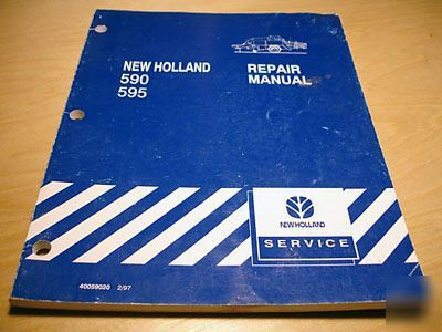 New holland 590 595 hay baler service repair manual nh