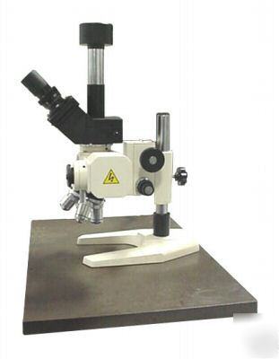Trinocular metallurgical microscope with camera 40-600X