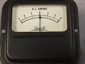 Vintage shurite meter 3-0-3 dc amps