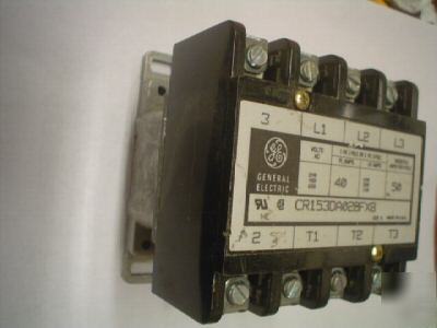 Ge contactor:4 pole 40/50 amp 208-240V m# CR153DA028FXB
