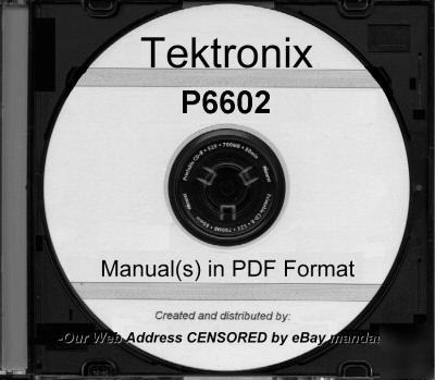 Tek tektronix P6602 instruction manual