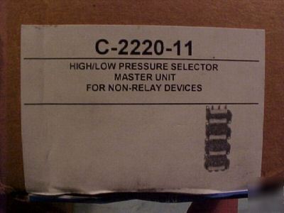 Johnson controls c-2220-11 high/low pressure selector 