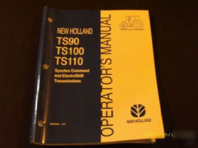 New holland TS90 TS100 TS110 tractor operators manual 2