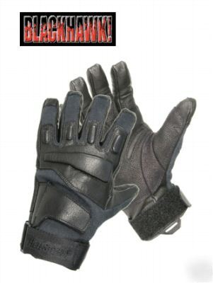 Blackhawk hellstorm solag black full finger gloves lrg