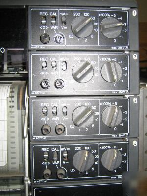 Chart recorder, omega 600 4 channel