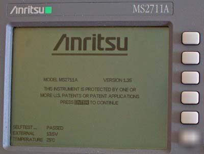 Anritsu MS2711A spectrum analyzer 100KHZ-3GHZ MS2711