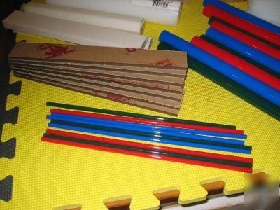Lot-plastic sheet & rod stock for unimat-taig-sherline
