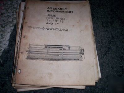New holland hume pick up reel assembly information