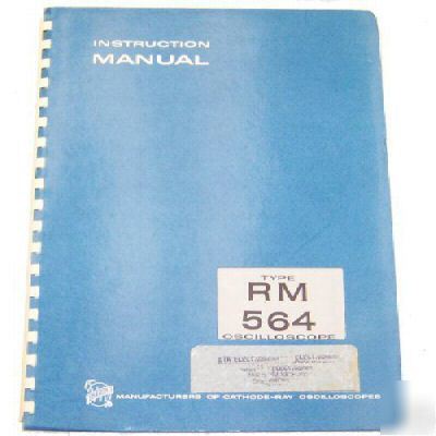 Tek rm 564 oscilloscope instruction manual 