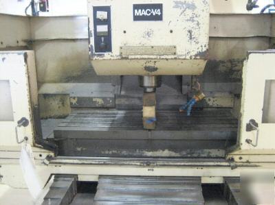 Takisawa mac-V4 cnc vertical machining center mill, tap