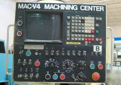Takisawa mac-V4 cnc vertical machining center mill, tap