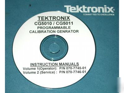 Tek CG5010 / 5011 manuals (service and operator)