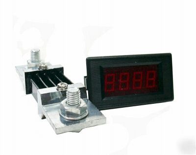 Dc 0-500A digital red led amp current meter w/ shunt 