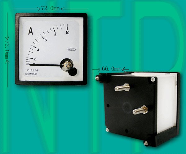 Ac 0-10A analog ampere panel meter current amp ammeter