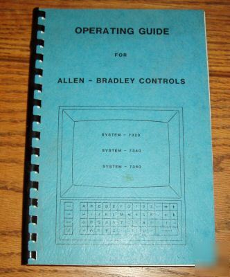 Allen bradley cnc 7320 7340 7360 control ops manual 