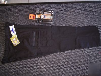 Buildtex black knee pad trousers + knee pads 30IN 76CM