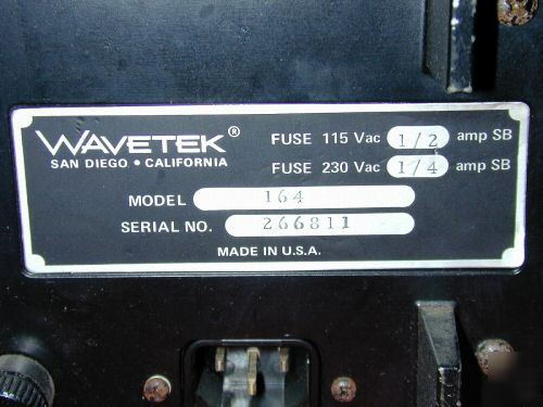 Wavetek 164 30MHZ signal and sweep generator