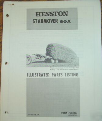 Hesston stakmover 60A parts catalog