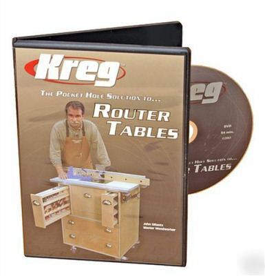 Kreg the pocket hole solution to router tables dvd