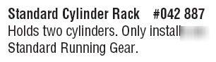 New miller 042887 standard cylinder rack - 