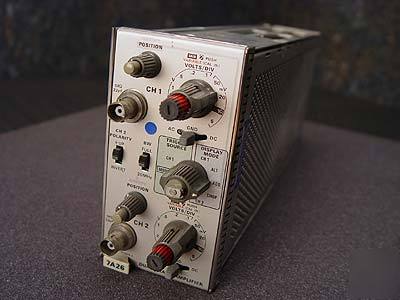 Tektronix 7A26 200MHZ dual trace plug in amplifier