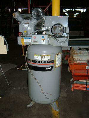 Used gray ingersoll rand T30 air compressor
