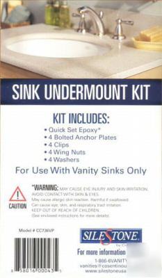 Silestone undermount kit vanity sink epoxy counter top