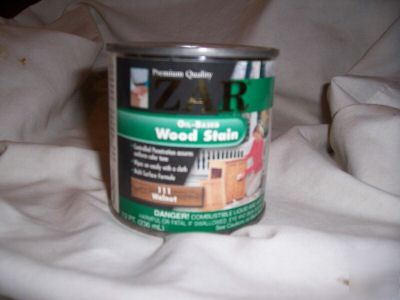 New 1/2PINT zar oil based wood stain walnut 111 8 oz
