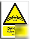 Noise hazard area sign-adh.vinyl-300X400MM(wa-116-am)