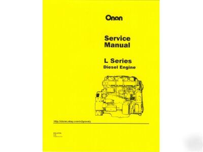 Onan l series svc manual diesel eng #934-0750 317-423