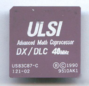 Ulsi 387 coprocessor US83C87-c 40MHZ fully working
