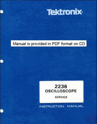 Tek tektronix 2236 service manual w/operating chapter